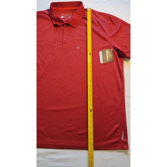 NWT Eddie Bauer Men Polo T shirt Red Short Sleeves T-Shirt Size 2XL - Picture 11 of 13